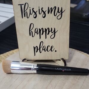 Laura Geller Black Makeup Brush with Silver Detail